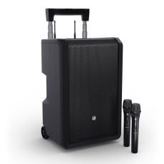 LD Systems ANNY 10 HHD2 B6 - Enceinte sur batterie 10 pouces bluetooth avec 2 micros main HF bande B6