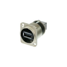 Neutrik A USB-W - Adaptateur USB 2.0 réversible (Types A et B), embase nickelée au format D