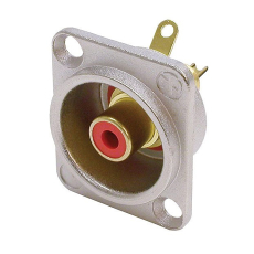Neutrik NF2D-2 - embase RCA Cinch femelle rouge type D