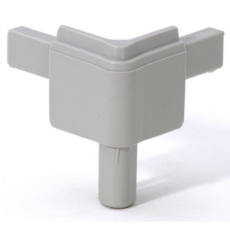 Adam Hall Hardware Q 4502 MAG - Coin pour Profilé d'Emboîtement mâle gris-aluminium