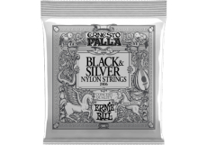2406 ERNIE BALL - Jeu de cordes - Nylon noir-métal argenté