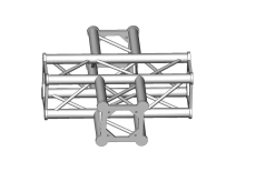 Structure alu ASD SC250 carrée angle 90° 4 départs ASC2541