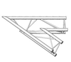 Angle 2D à 45 degres en structure aluminium ASD SX 290 Triangulaire ASX20