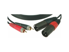 KLOTZ AT-CM0600 câble doré double RCA vers XLR Neutrik mâle 6m