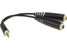 AYB-3 Klotz - Cordon Y Jack 3.5 TRS répartiteur casque Jack 6.35 TRS femelle