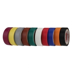 Lot de 10 adhésifs PVC 10m x 15mm couleurs assorties