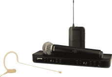 Miro HF double shure BLX1288E-MX53-M17 avec micro main SM58 et micro serre tête MX153