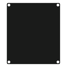 CASY201-B Caymon plaque d'opturation 2 unités pour chassis CASY noir