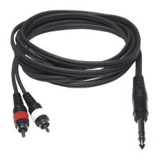 CL-35/3 Hilec - Câble adaptateur Jack 6.35 vers RCA longueur 3m