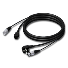 cable d'alimentation et audio shuko M vers IEC femelle + XLR mf 5m