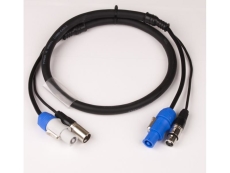 cable d'alimentation Powercon et dmx 75cm