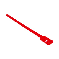 attache cable rouge 15cm X 1.25cm à scratch