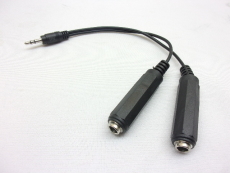 cordon adaptateur 1 mini jack 3.5 mâle Stéréo vers 2 Jack 6.35 femelle stéréo