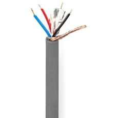 Cable DMX 2 paires 0.34mm + blindage gris vendu au mètre