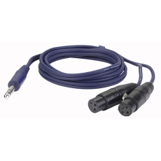 Câble Audio Y Jack 6,35 mm STÉRÉO vers 2 x XLR femelle 1,5 m
