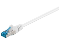 Câble réseau RJ45 CAT 6a S/FTP 10Gb blanc 1m