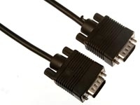 Cable VGA mâle vers VGA mâle noir 30m