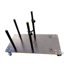 Chariot de rangement sur roulettes 120 x 60 pour écrans TV