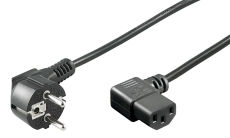 Cordon secteur shucko IEC femelle 1.5M Coudé