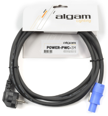 Cordon alimentation  3x1.5MM² HO7 RN-F avec prise secteur et fiche Powercon 3m