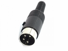 Fiche mâle DIN 4 broches type Goujon