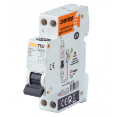 Disjoncteur monophasé 2A bornes à vis 4,5kA Ohmtech