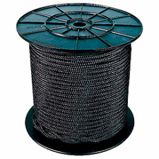 Drisse Préétirée noire polyester 2mm bobine de 100m