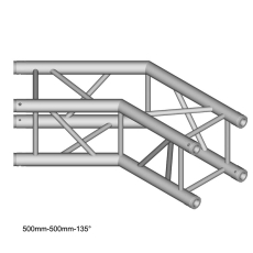 Structure Carré 290mm Duratruss DT34-C23-L135 Angle 135°