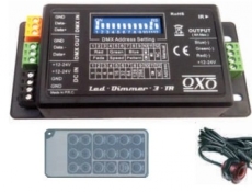 Driver de LED RVB DMX à télécommande Infra rouge OXO LED-DIIMER-3-IR
