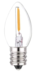Ampoule Led E12 230V 0.5W dimmable équivalent 4W 54X23mm