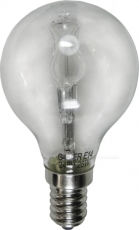 Ampoule E14 230V 42W sphérique claire éco halogène équivalent 60W SYLVANIA code 0023776