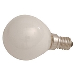 Lampe E14 230V 60W sphérique dépolie