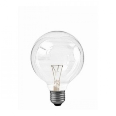 Ampoule globe clair 95mm E27 60W 230V
