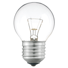 Ampoule E27 Sphérique Claire 24V 15w