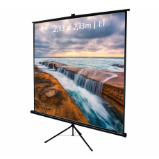 Écran de projection sur trépied 2.13 x 2.13 m format 1/1
