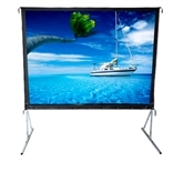 Ecran sur pied 16/9 5mX2m80 projection arrière en flight