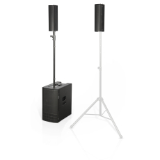 ES1203 dBTechnologies – Système colonne et triphonique avec housses, pieds, mixage et bT stéréo 2x12’’ 2400W 132dB Noir