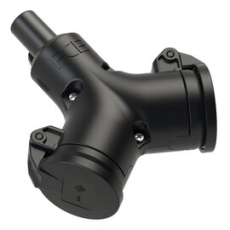 Fiche femelle double 2p+T 16A  pour cordon norme Française IP44 PCE