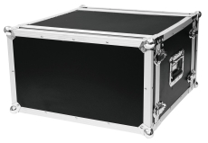 Flight case pour rack d'effet 6U 2 capots version fermeture grenouille