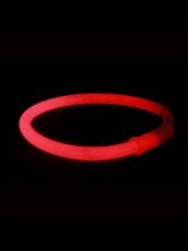 Lot de 100 Bracelets fluos rouges 5mm X 20 avec connecteur