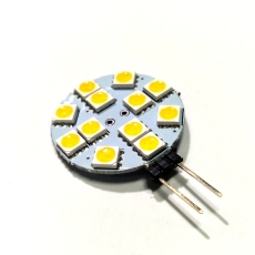Ampoule G4 12 Led  5050 blanc chaud 12v
