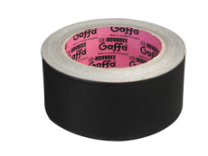 AT205 noir Advance - Gaffer Alu noir mat 25m largeur 50mm