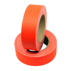 Gaffer Fluo orange toilé 25m largeur 38mm
