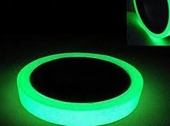 Adhésif phosphorescent largeur 10mm longueur 1m