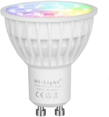 Ampoule LED GU10 MI LIGHT 4 zones 4W RGBW-WW