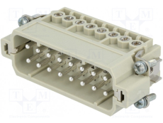 Insert mâle harting HAN16 16 contacts a visser