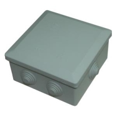Boite de dérivation carrée 10cm de côté 5,5cm de profondeur type plexo