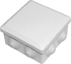 Boite de dérivation 11.5cm de côté 6cm de profondeur type plexo