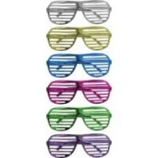 Lunettes à barreaux métallisées couleurs diverses