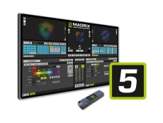 MADRIX-5-PROFESSIONAL - Madrix 5 Entry version boite avec dongle 128 univers DMX soit 65536 circuits